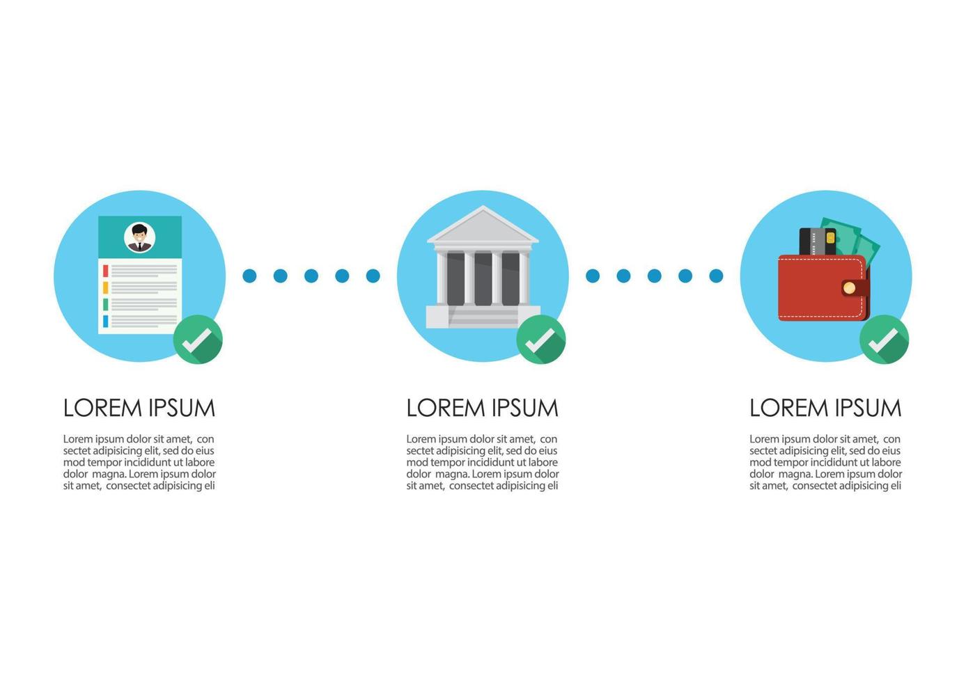 finansiell tjänster betalning bearbetning infographic vektor