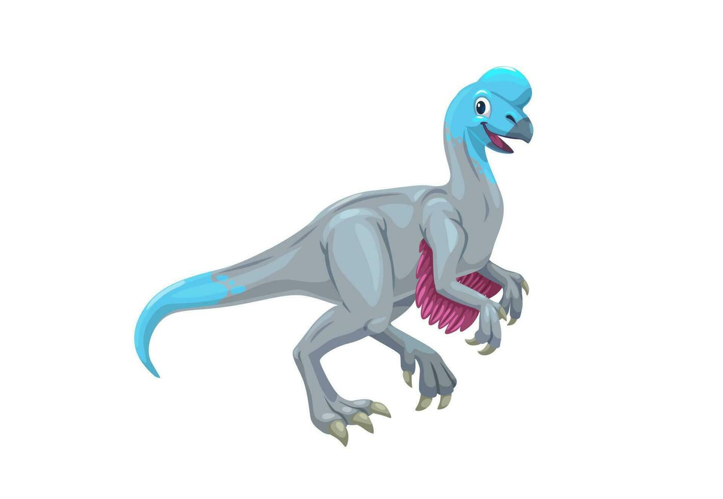 Karikatur Oviraptor Dinosaurier Charakter, Vektor