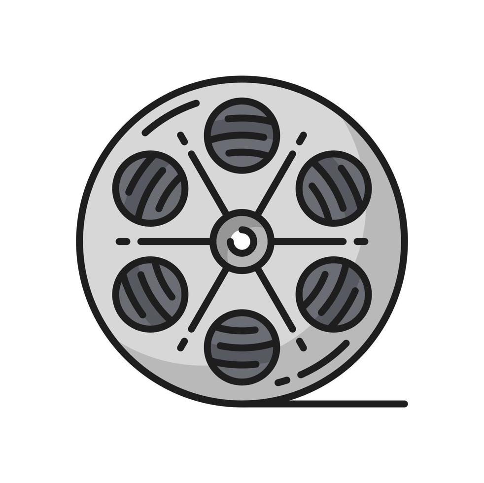 film filma rulle, video produktion piktogram vektor