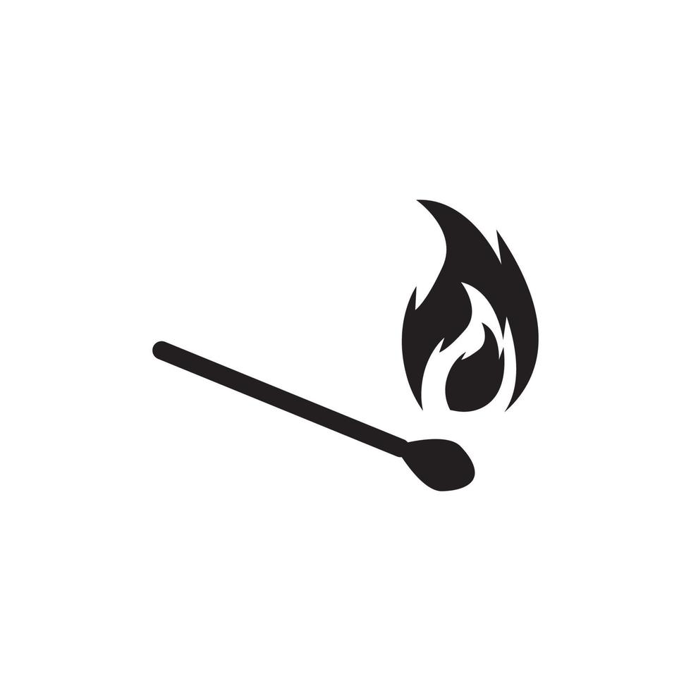 matchstick symbol, ikon vektor illustration design mall.