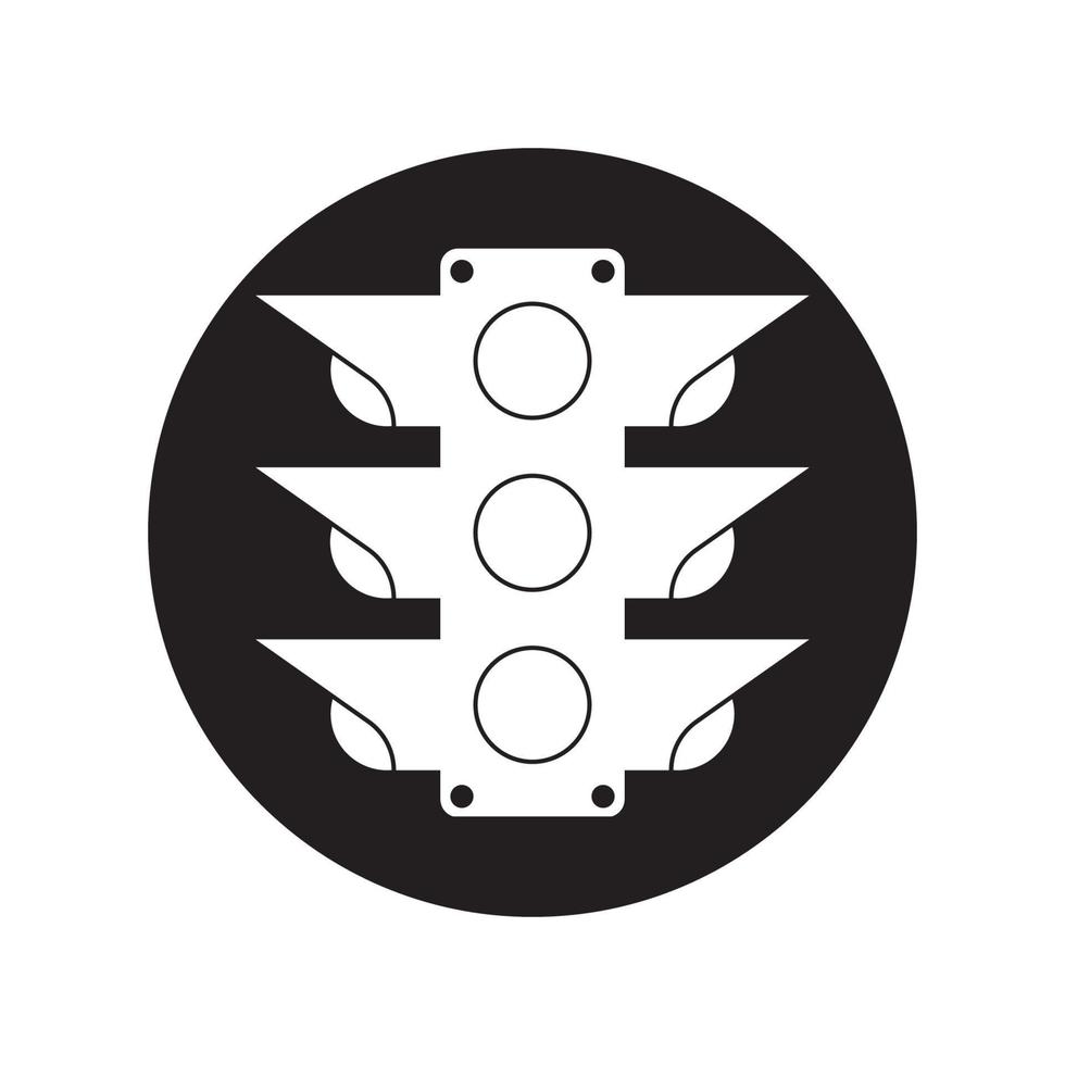 der Verkehr Licht Zeichen symbol, symbol Illustration Design Vorlage. vektor