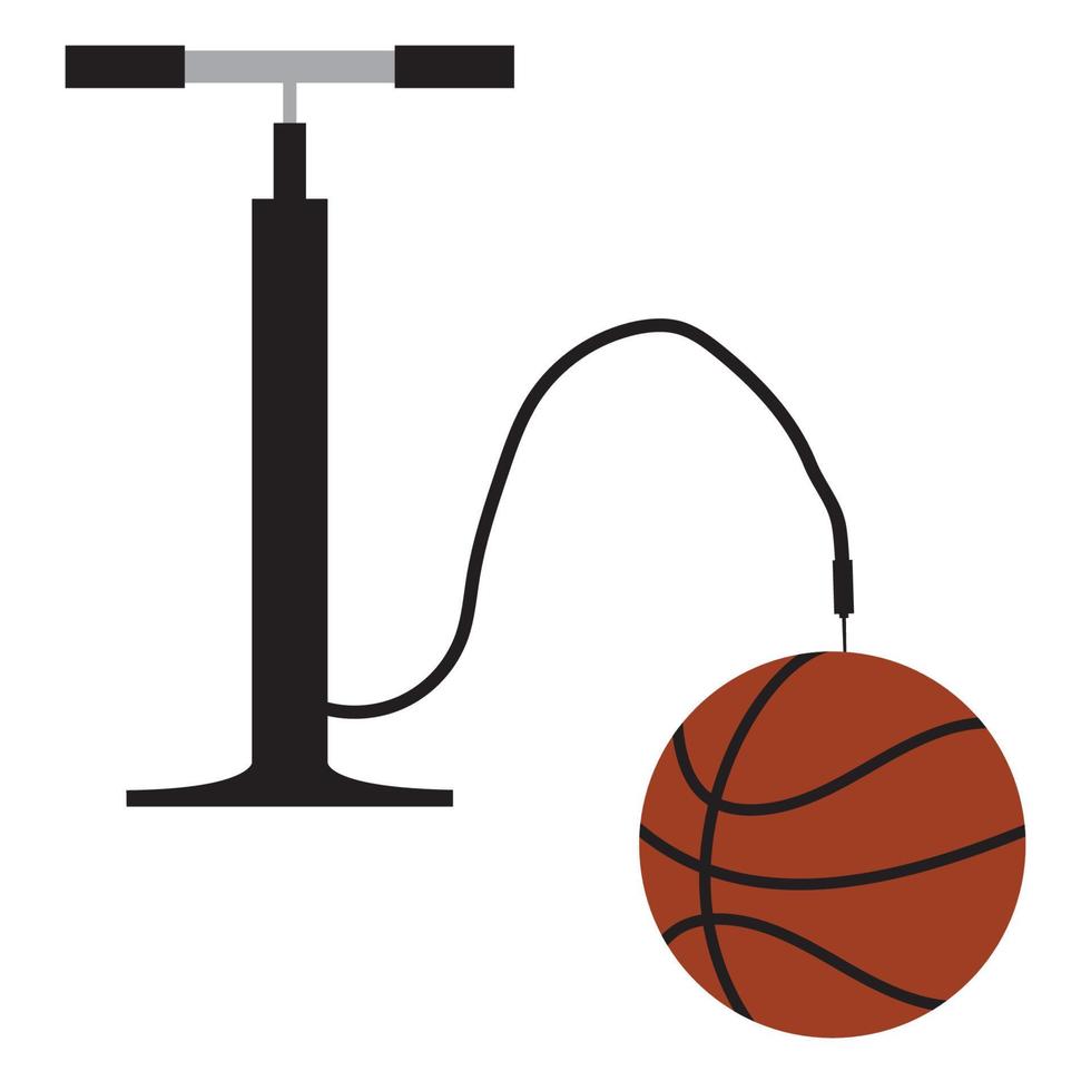 basketboll med luft pump vektor