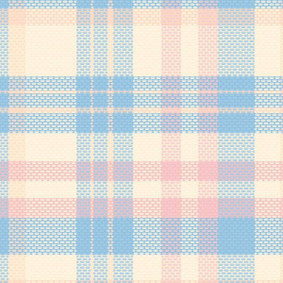 Tartan Plaid mit Sommer- Farbe Muster. vektor