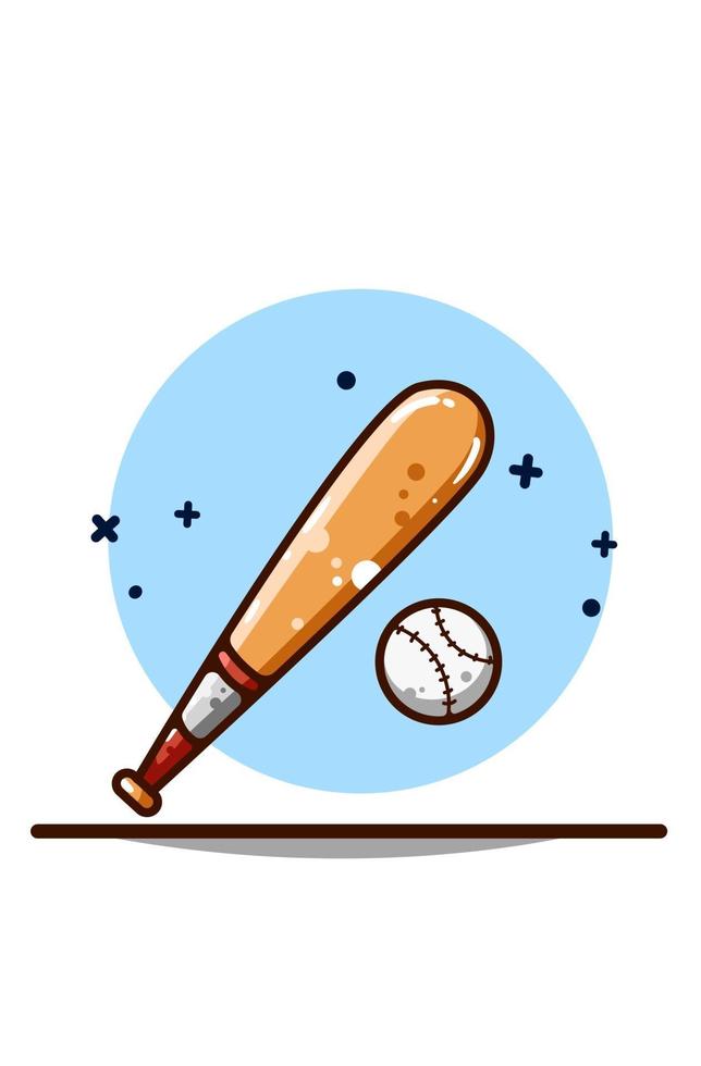 Baseball Illustration Handzeichnung vektor