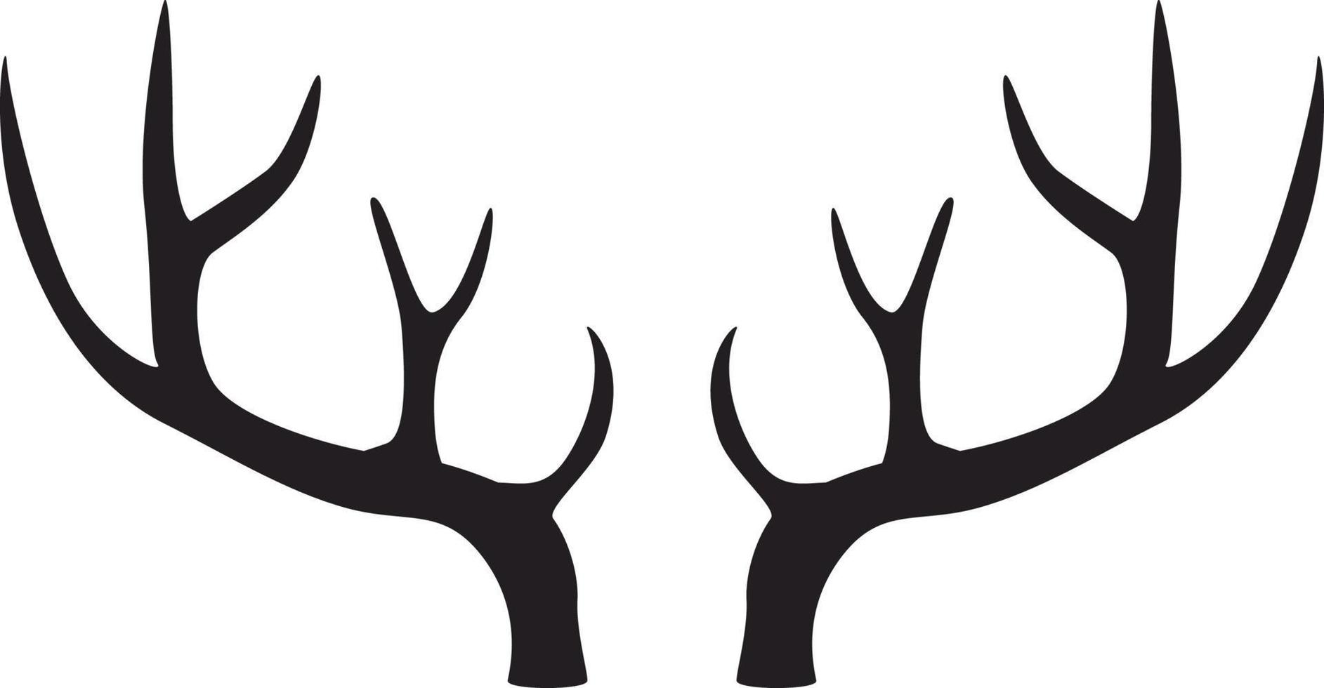 illustration djur- horn silhuetter vektor