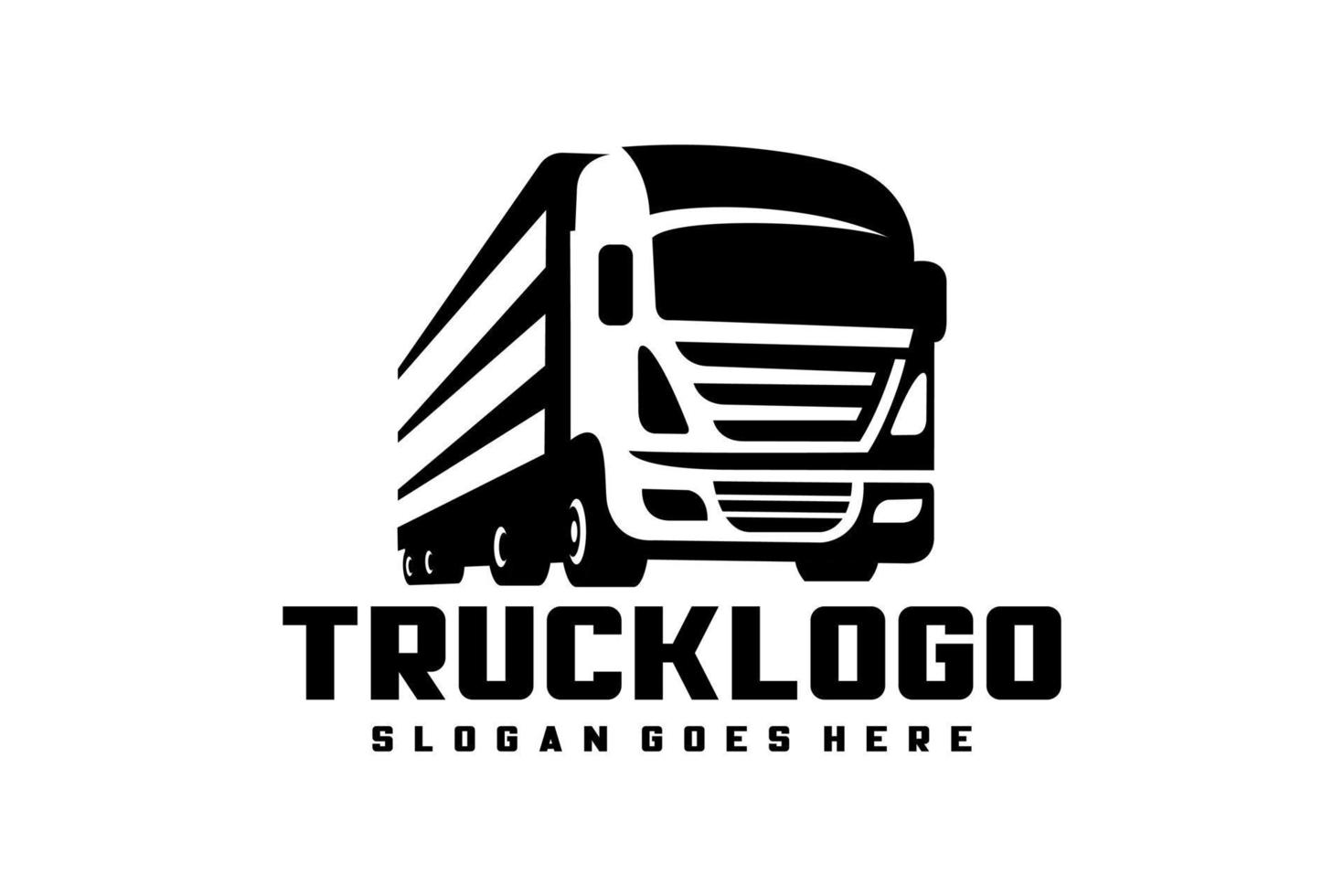 LKW Logo Transport. abstrakt Linien. Vektor Illustration