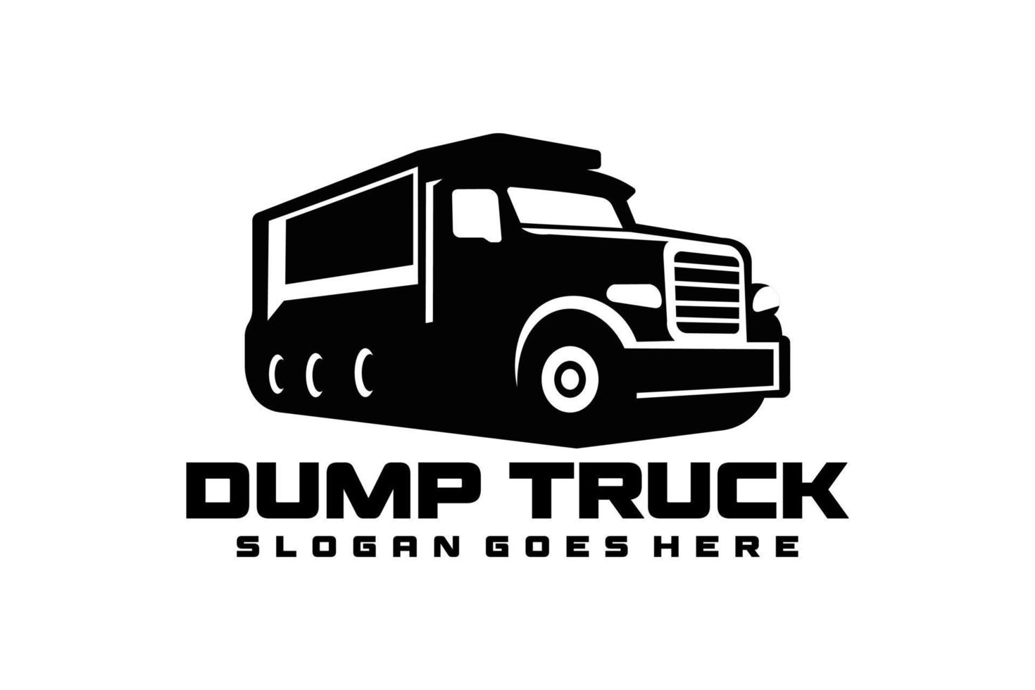 dumpa lastbil vektor illustration isolerat på vit bakgrund. tippvagn lastbil