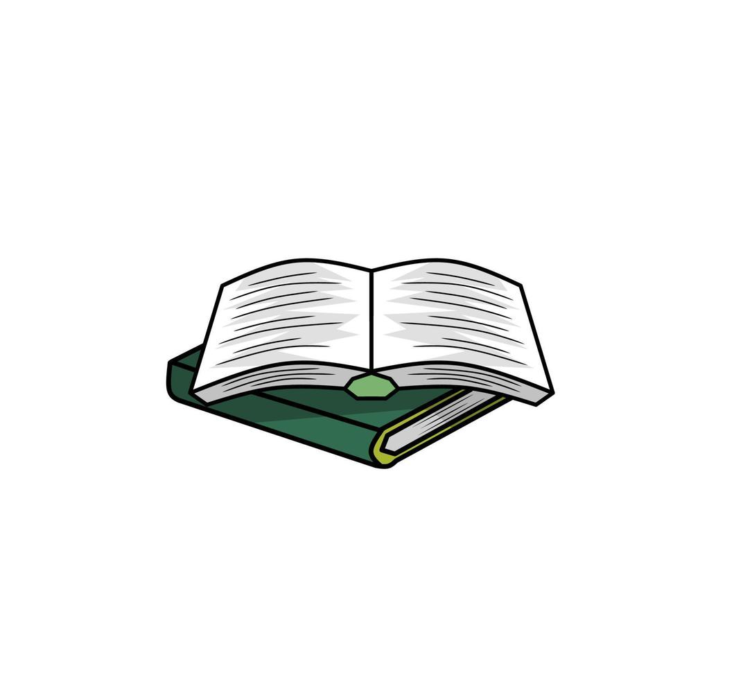 bok illustration, bok ikon med ett elegant begrepp, lämplig för enkel mönster vektor