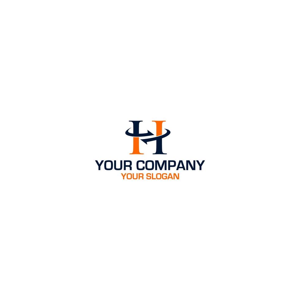 h pilar handel logotyp design vektor
