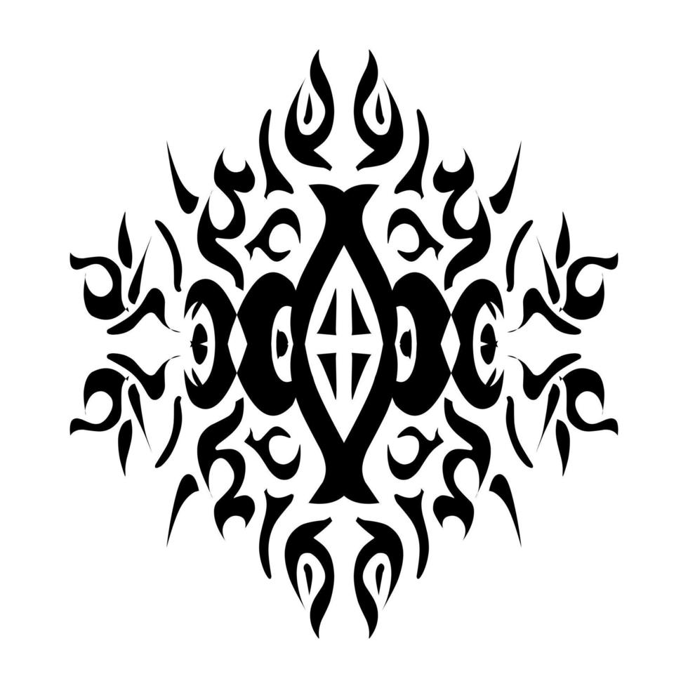 illustration av en stam- tatuering med en estetisk form. perfekt för klistermärken, kläder klistermärken, hattar, skor, affischer, banderoller, bok täcker, ikoner vektor