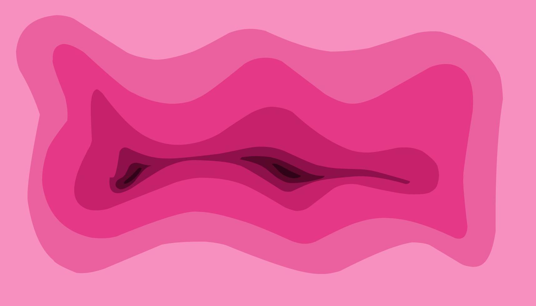 abstrakt Hintergrund Illustration von ein Rosa Welle Schicht gestalten vektor