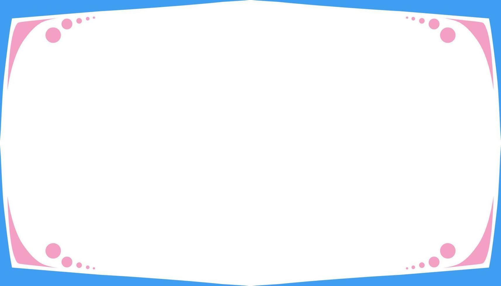 abstrakt Hintergrund mit Blau und Rosa Rahmen Illustration vektor