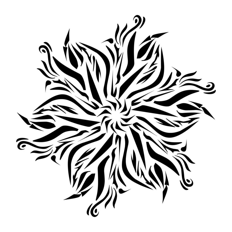 illustration av en stam- tatuering med en estetisk form vektor