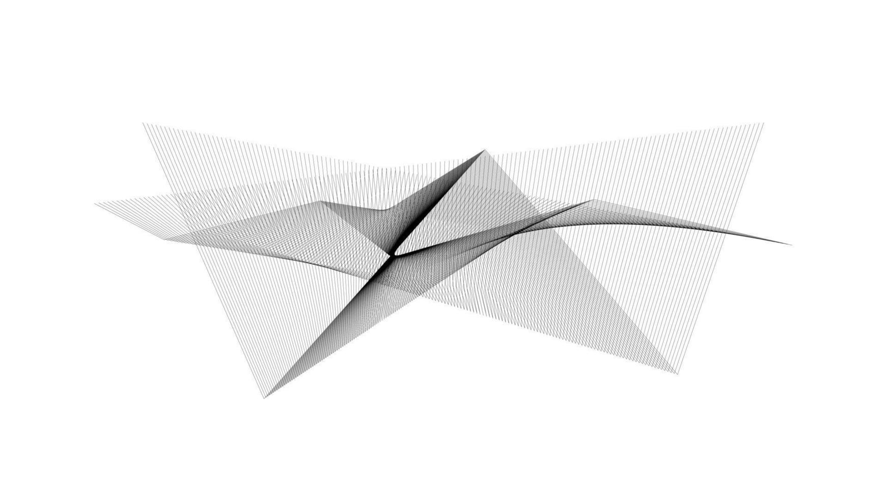 abstrakt Hintergrund Design, Berg mit Welle Linie Kunst Hintergrund. vektor