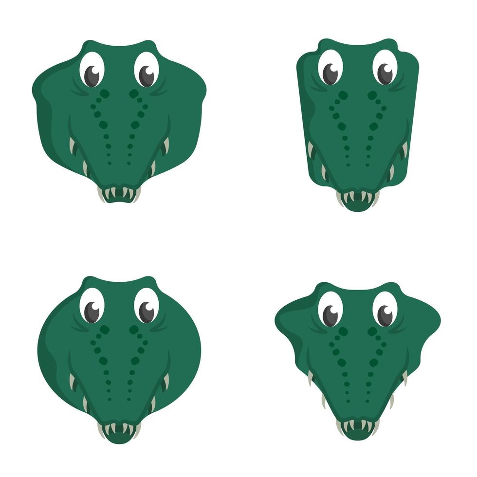 Satz Cartoon-Krokodile. vektor