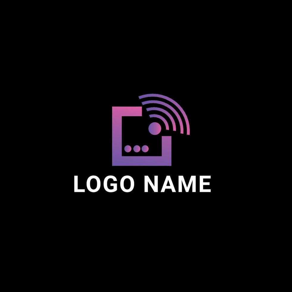 W-lan Logo Design vektor