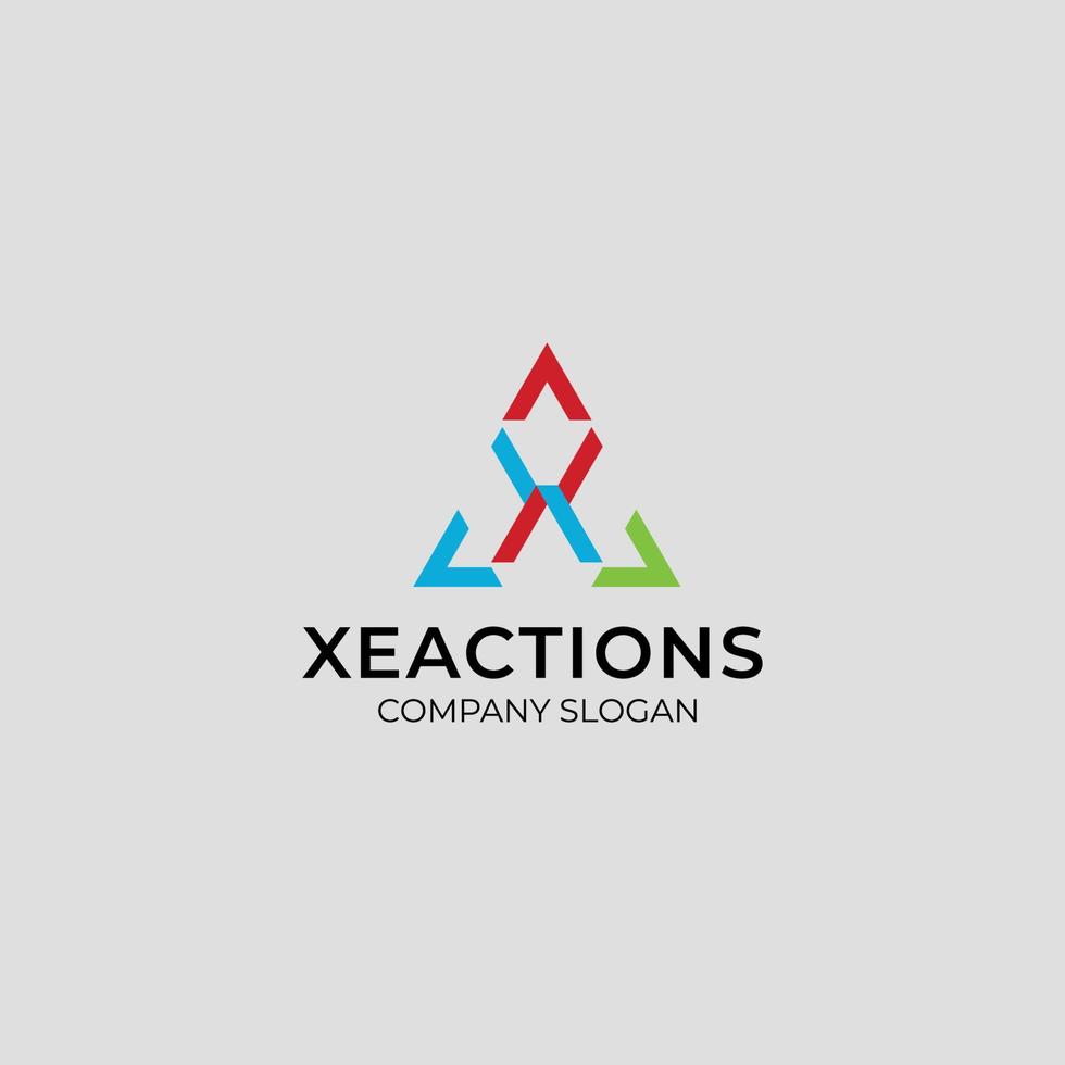 x-Buchstaben-Logo-Design vektor