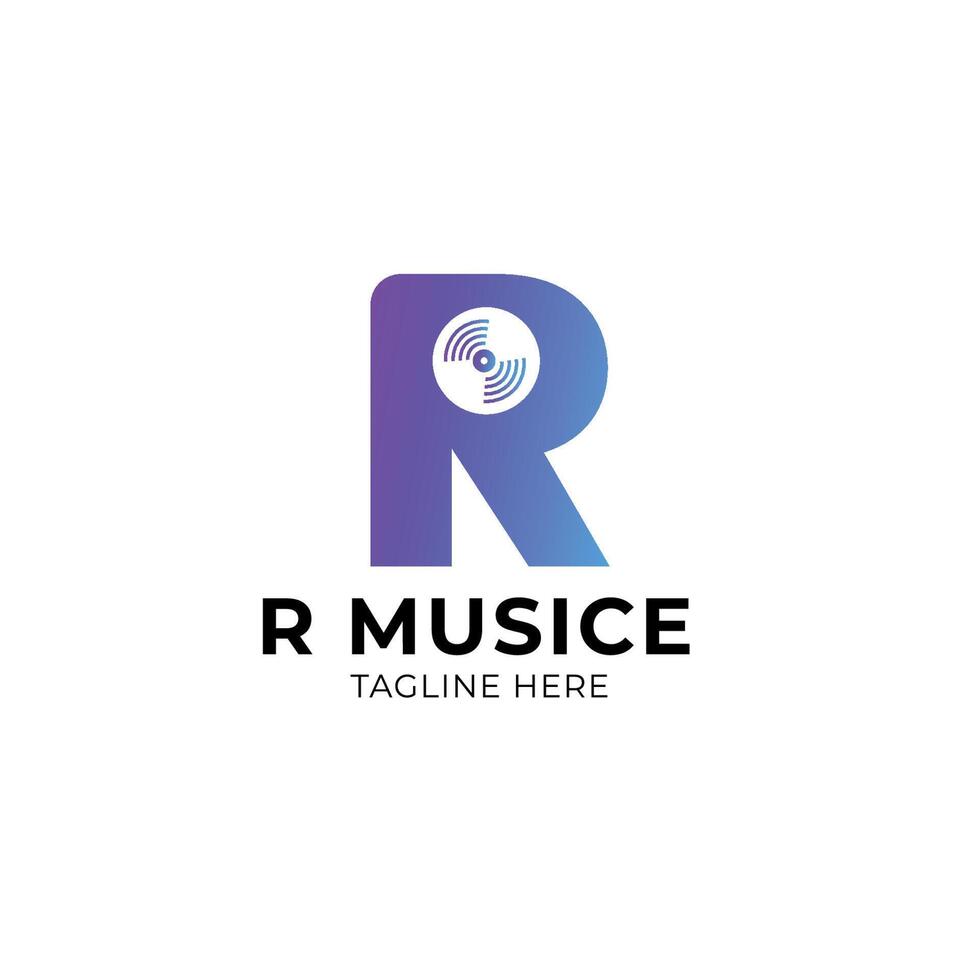 Musik-Logo-Design vektor