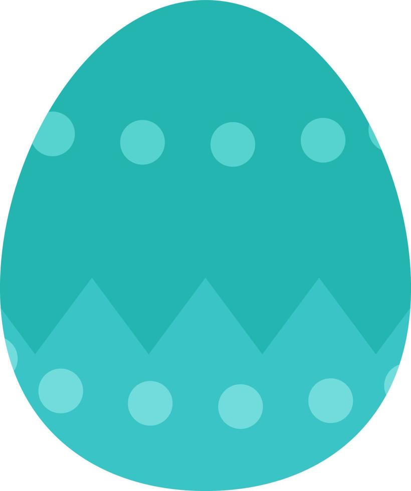 bunt Ostern Ei zum Ostern Festival Design Konzept. vektor