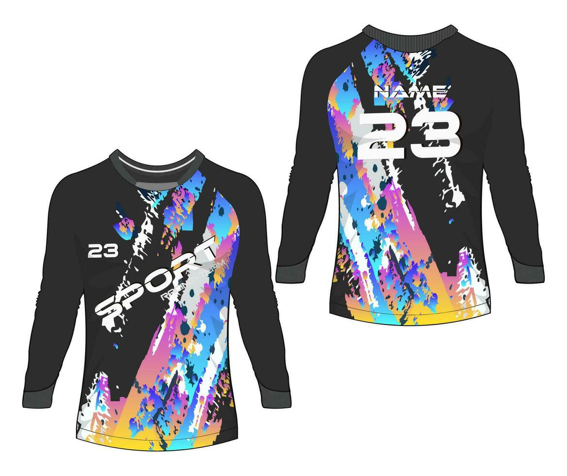 jersey sporter abstrakt textur tshirt design, för tävlings fotboll gaming cross cykling. vektor