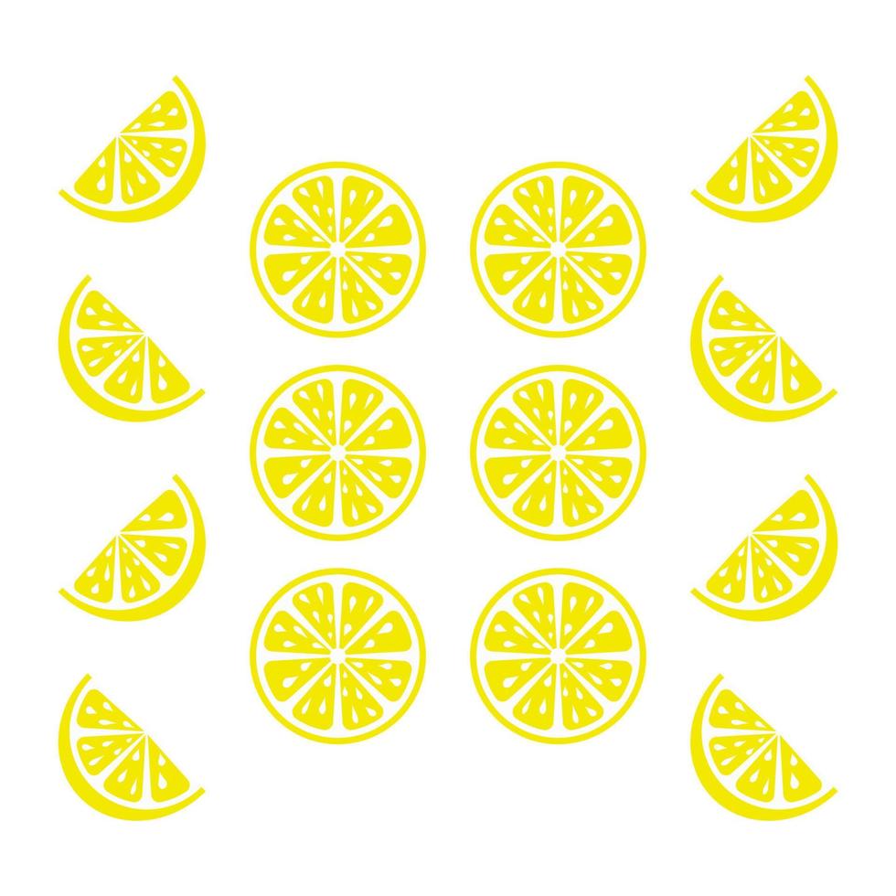 frisch und saftig Zitrone auf Weiß Hintergrund. Vektor Illustration