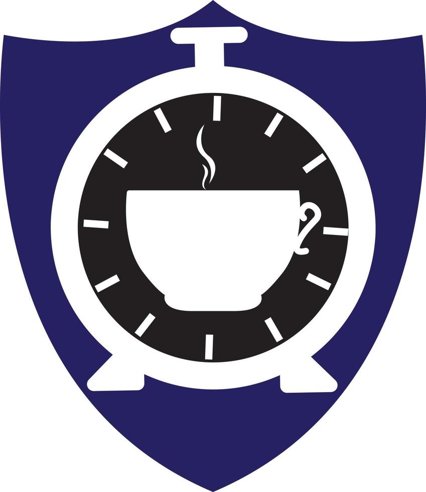 Kaffee Zeit Logo Design Vektor Vorlage