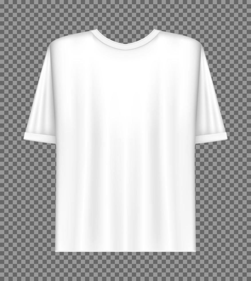 weiße leere T-Shirt Vorlage vektor