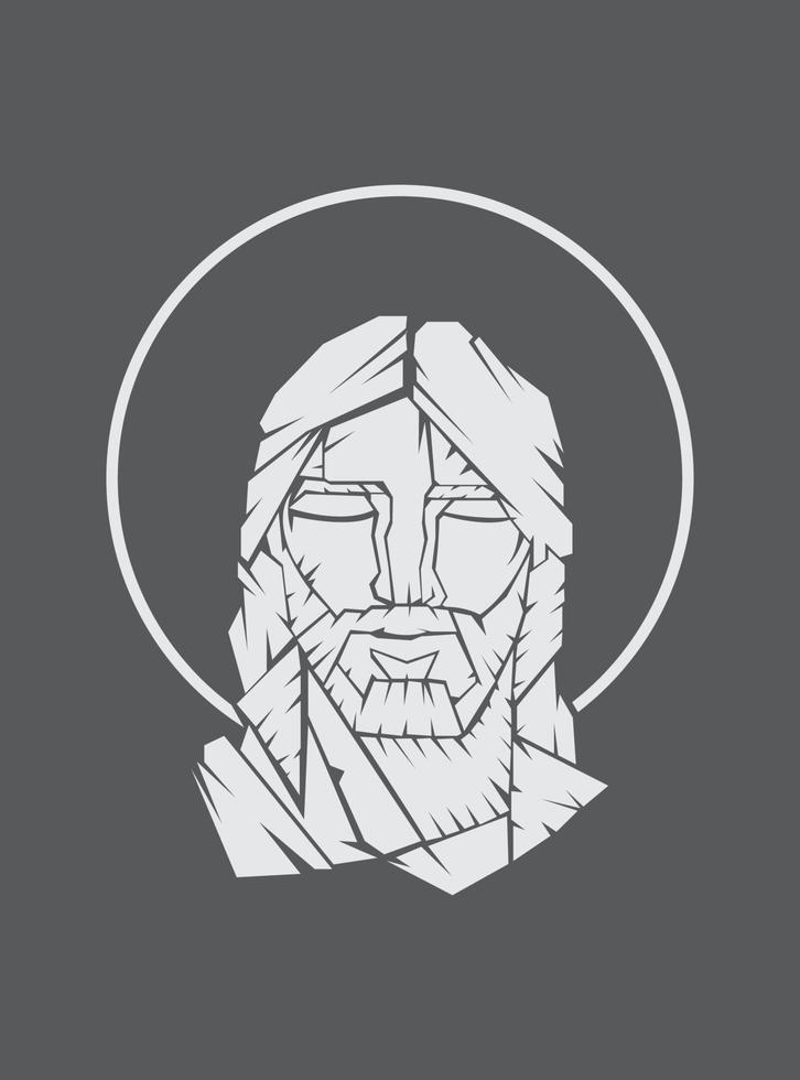 Jesus Christus Gott Illustration Vektor Silhouette Emblem Clip Kunst Poster isoliert, Religion, Christian, tief bedeutungsvoll, Weihnachten, religiös