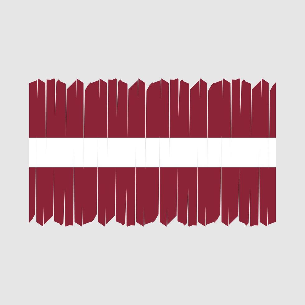 Lettland-Flagge-Pinsel-Vektor vektor