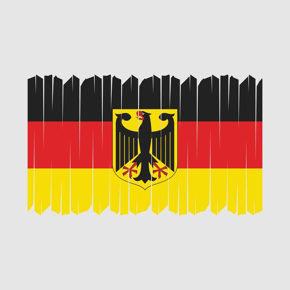 Deutschland-Flagge-Pinsel-Vektor vektor