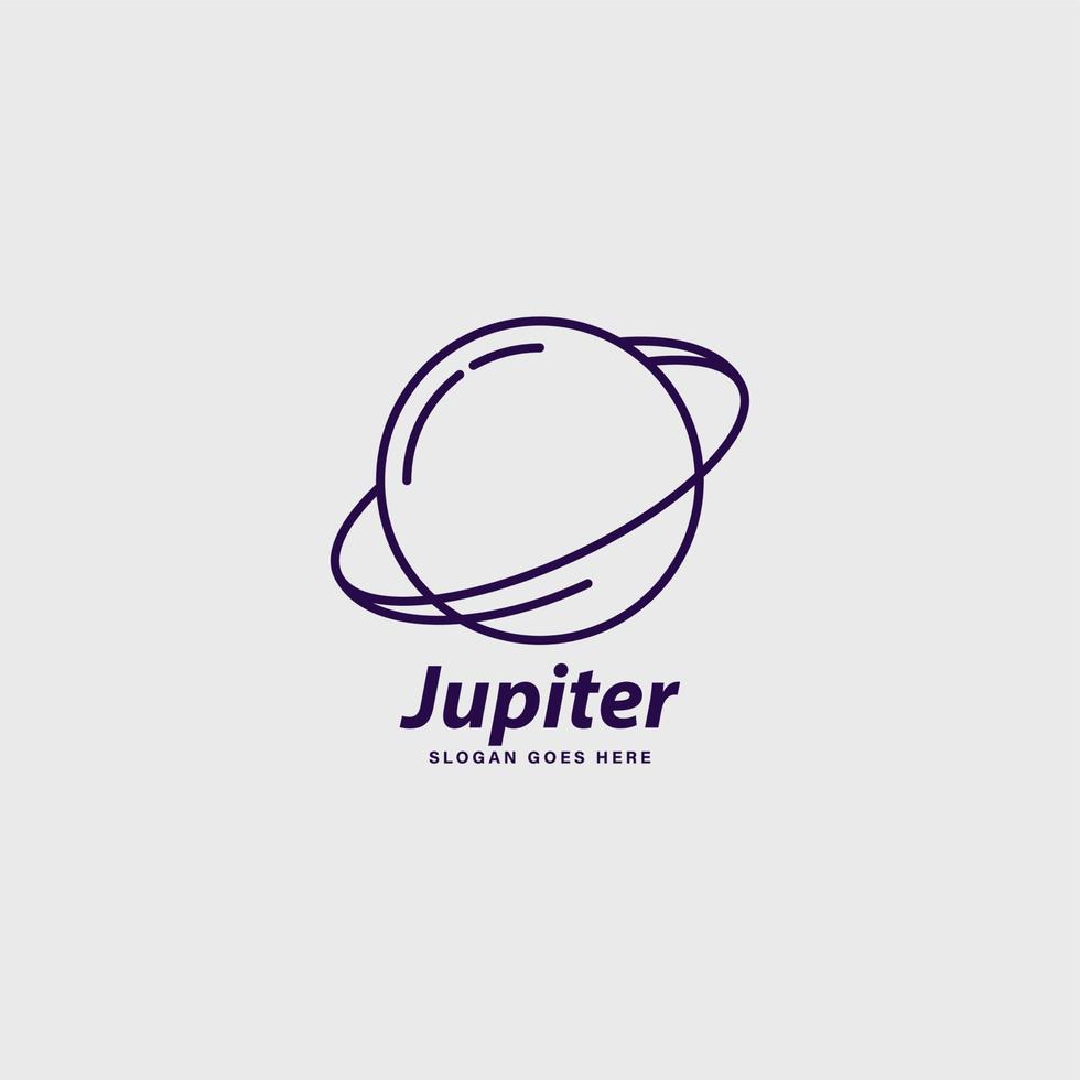 Jupiter Planet Unternehmen Marke Logo Vektor