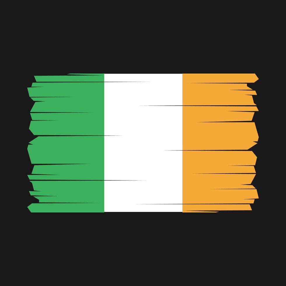 irland flagga vektor illustration
