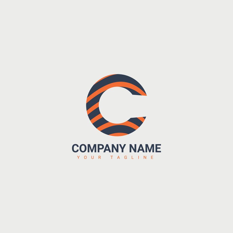 c brev logotyp med en lyxig form tycka om bruten truagle och maskulin Färg gör detta design unik , modern , enkel , elegant. vektor