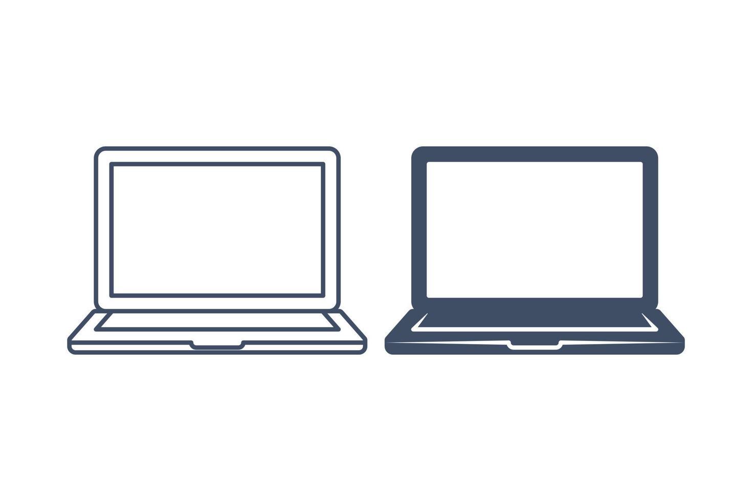 Prämie von Laptop Symbol. linear Symbol und Glyphikon. Büro Ausrüstung. Gerät. Vektor isoliert Abbildungen