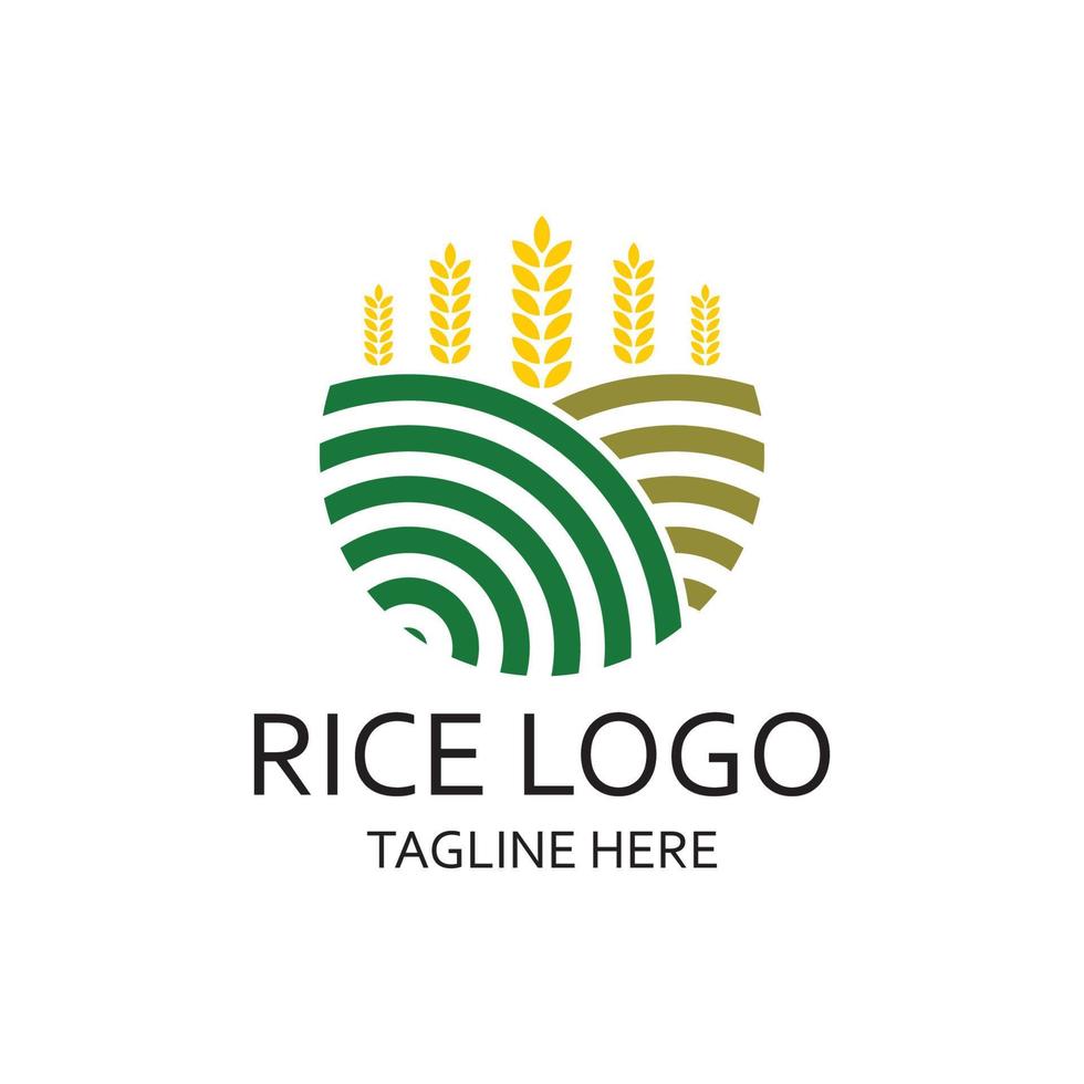 Paddy Pflanze Logo, Reis Korn Logo, Reis, natürlich organisch Landwirtschaft, z Geschäft, Firma, Landwirtschaft, Produkt, Bauernhof Geschäft, landwirtschaftliche Ausrüstung, Reis Lager, mit modern minimalistisch vektor