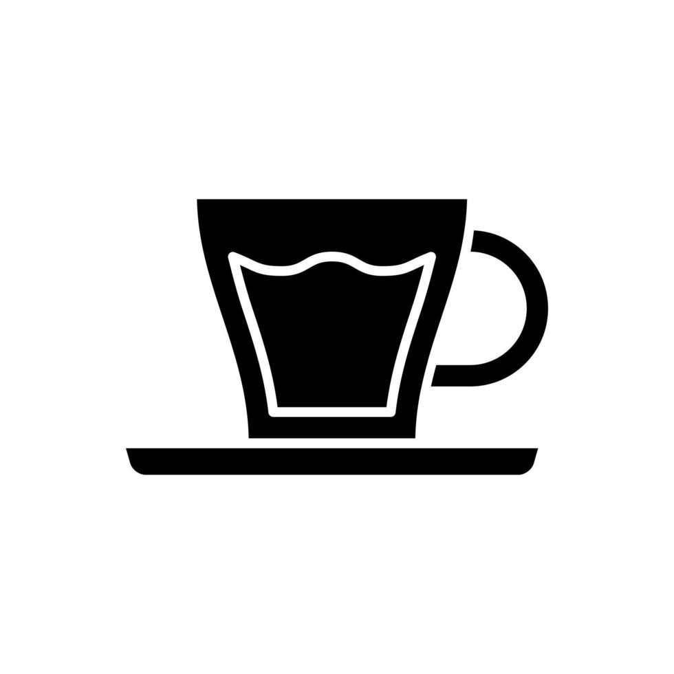 Kaffee Tasse Symbol Vektor. Tee Tasse Illustration unterzeichnen. heiß trinken Symbol oder Logo. vektor