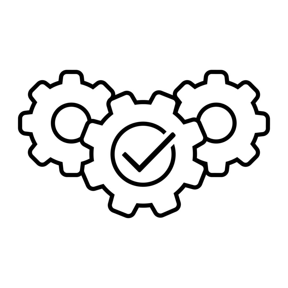 Produktion Vektor Symbol Satz. Effizienz Illustration Zeichen Sammlung. betriebsbereit Exzellenz Logo. Prozess Symbol.