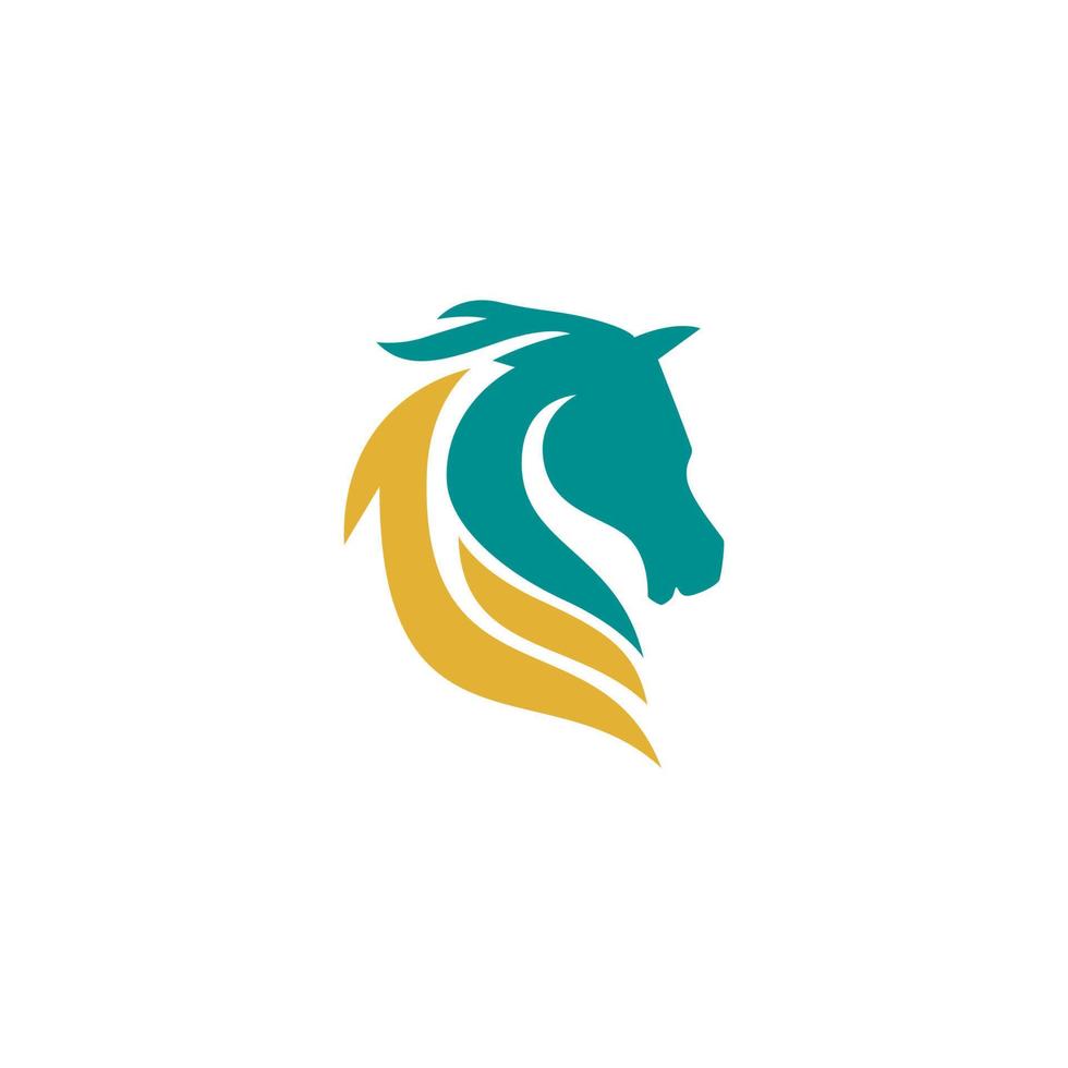 Pferd Kopf Logo Design Pferd Logo Farben vektor