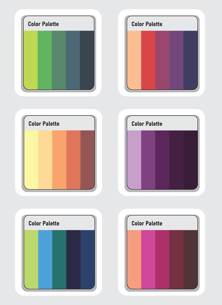 Vektor Farbe Palette einstellen