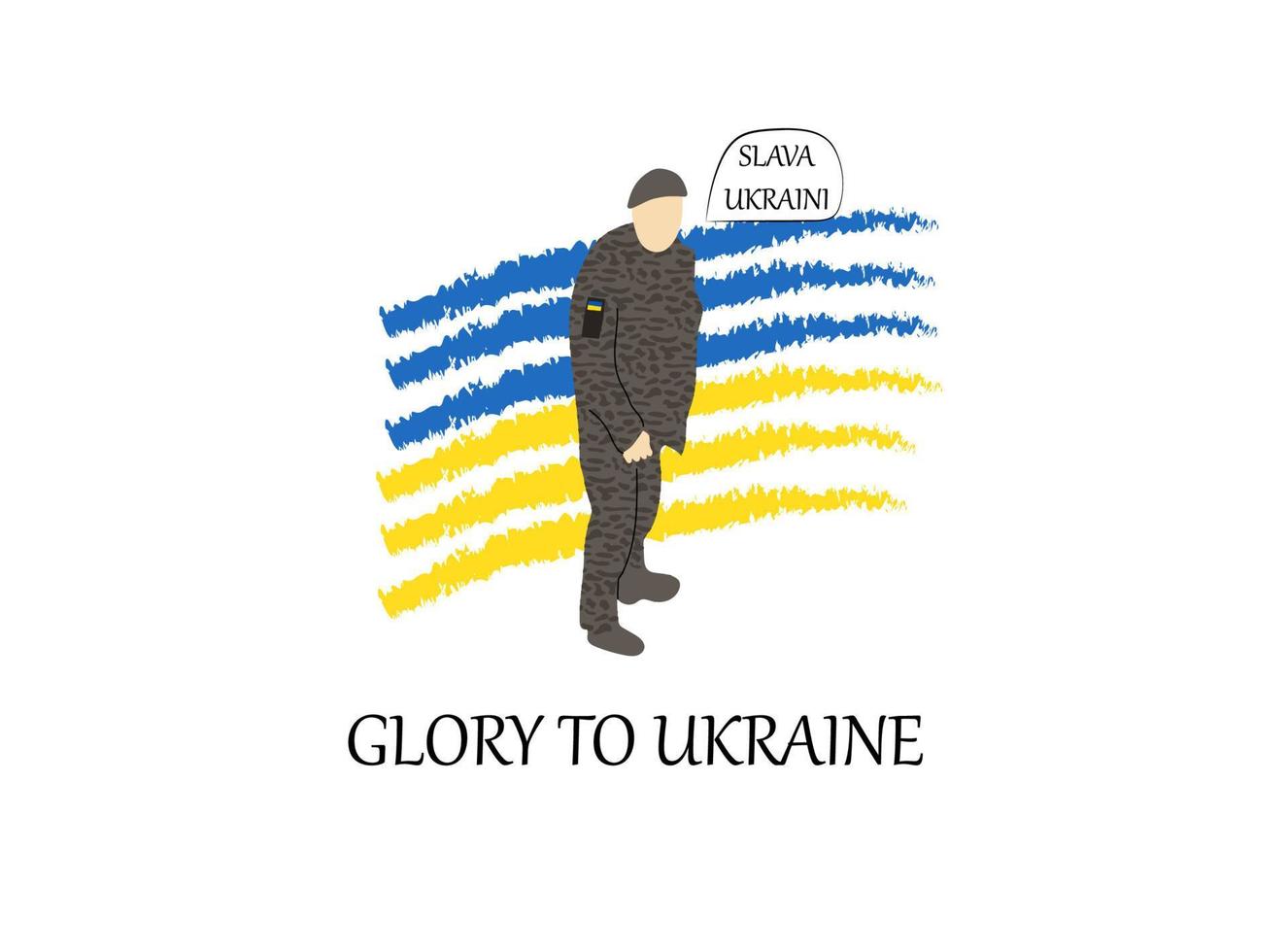 en soldat av de ukrainska armén var dödade vektor