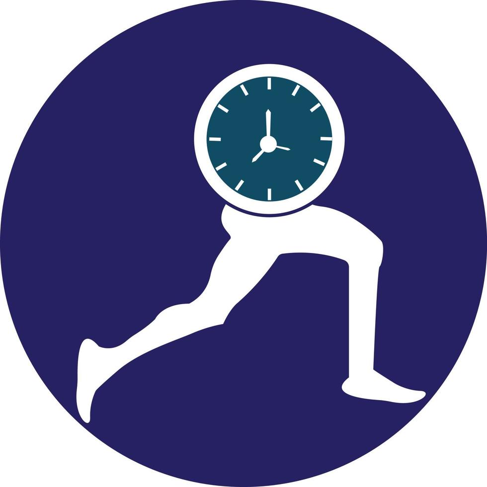 Zeit Lauf Vektor Logo Vorlage. diese Design verwenden Uhr und fürr Symbol. geeignet zum Management.