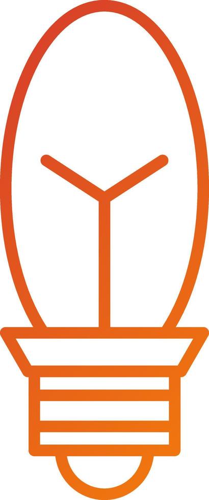 Kerze Birne Symbol Stil vektor