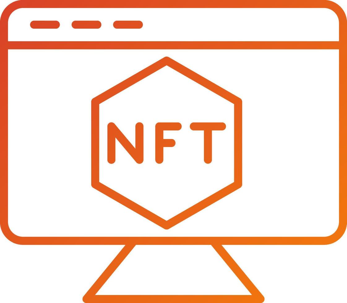 nft Symbol Stil vektor