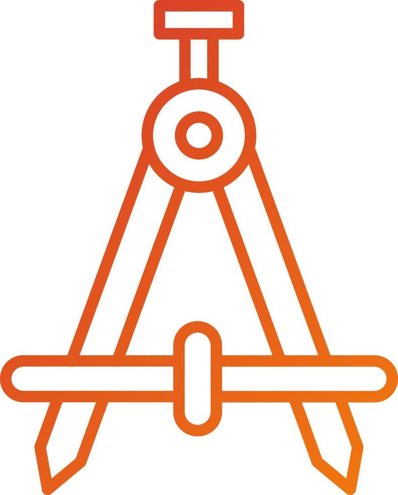 Zeichnung Kompass Symbol Stil vektor