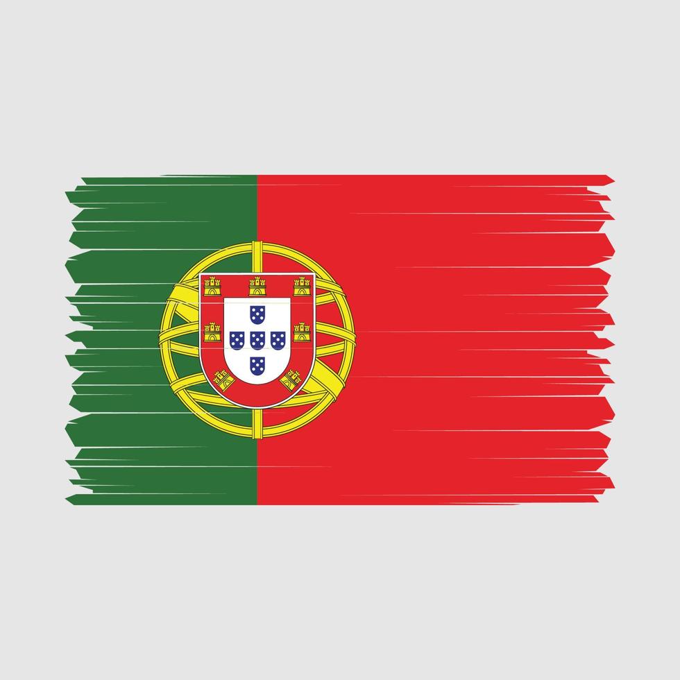 Portugal-Flagge-Vektor-Illustration vektor