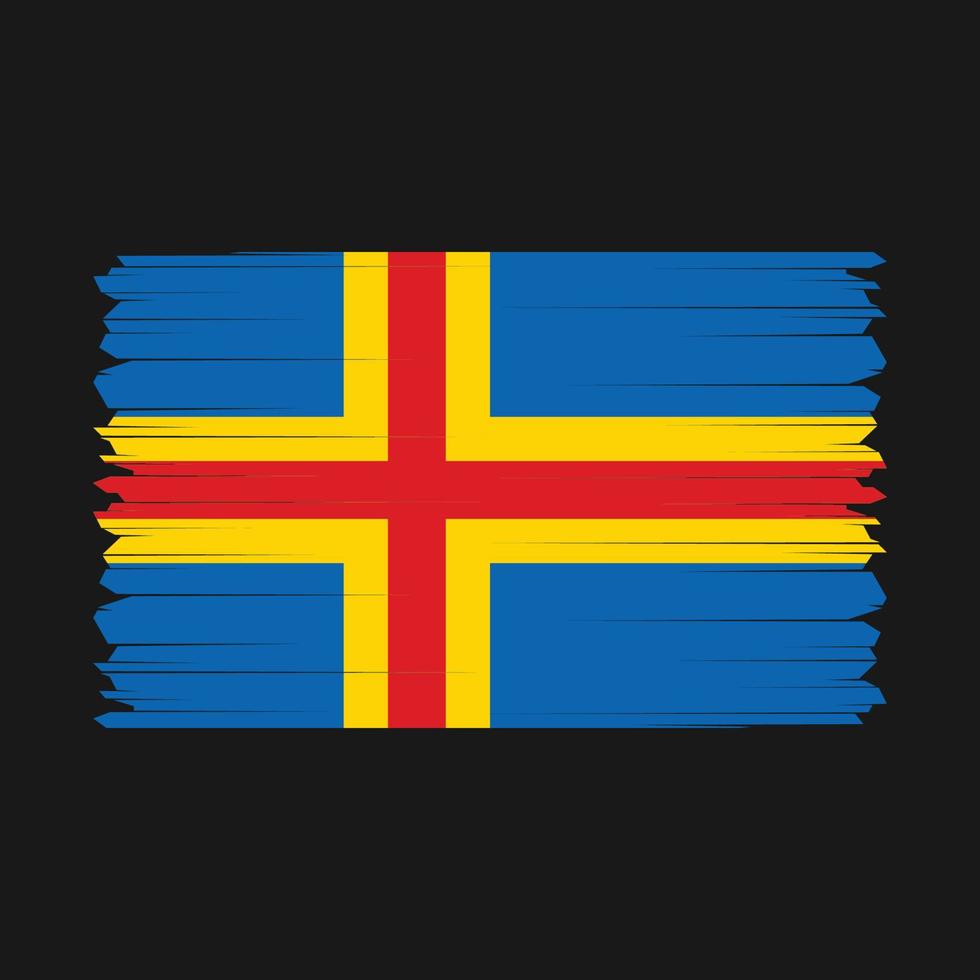 ett land öar flagga vektor illustration