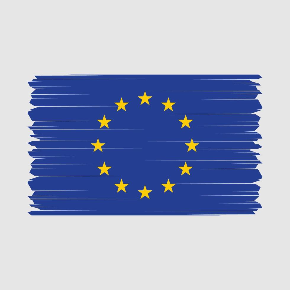 europäisch Flagge Vektor Illustration
