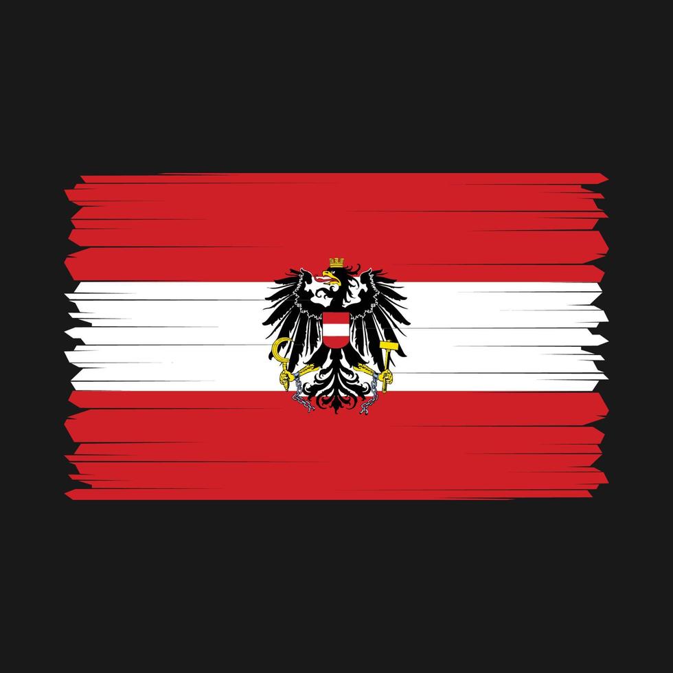 österrike flagga vektor illustration