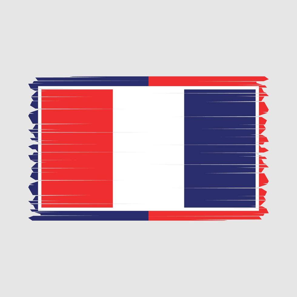 Frankreich Flagge Vektor-Illustration vektor