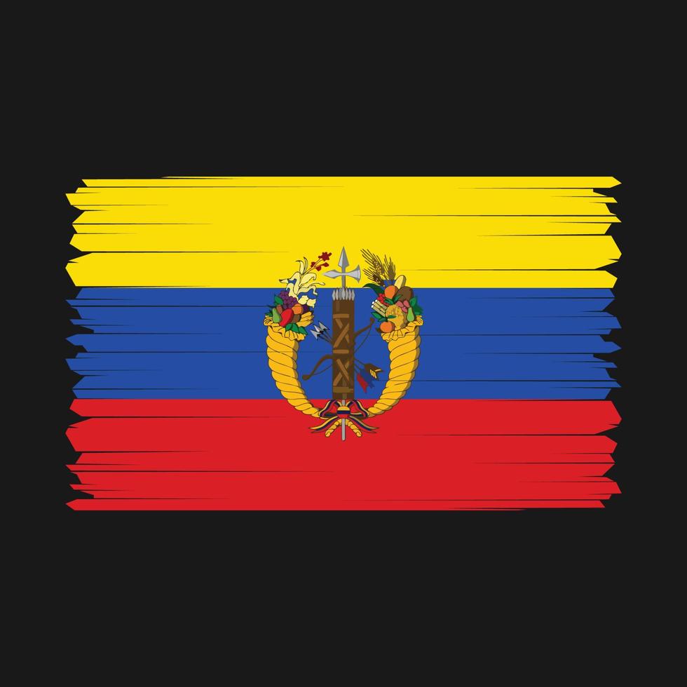 colombia flagga vektor illustration